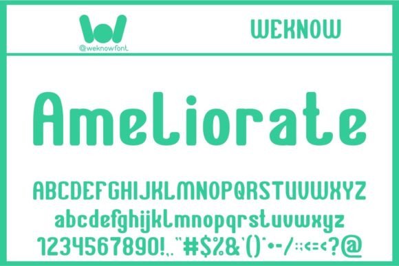 Ameliorate: The Vibrant Sans Serif Font for Scroll-Stopping Campaigns