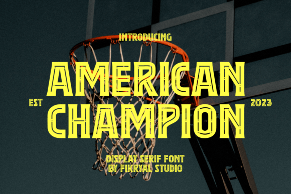 American Champion: The Bold Display Font for High-Impact Sports Marketing