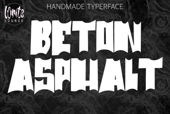 Beton Asphalt: A Bold Display Font for Creative Branding
