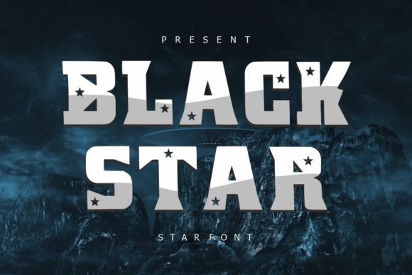 Black Star: A Bold Display Typeface for Modern Web Design
