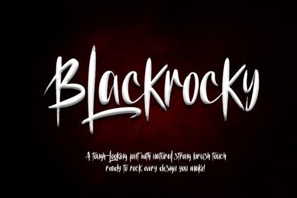 Blackrocky: The Natural Dry Brush Font for Bold Editorial Design
