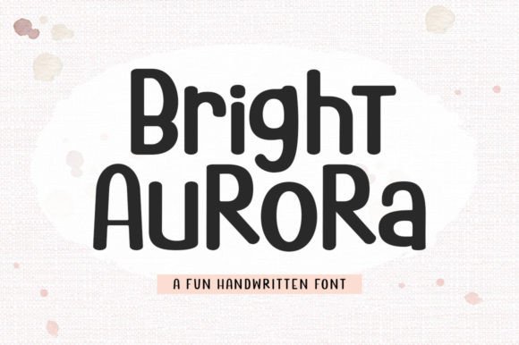 Bright Aurora: The Whimsical Display Typeface for Campaigns