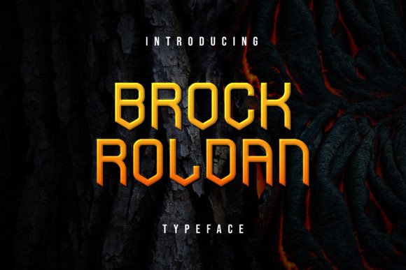 Brock Roldan: A Modern Display Typeface for Creative Makers