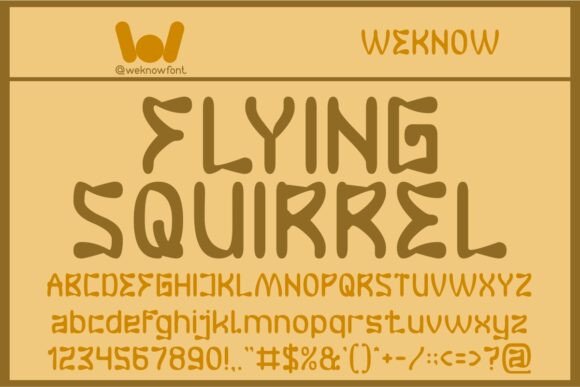 Flying Squirrel: A Quirky Display Font for Bold Branding