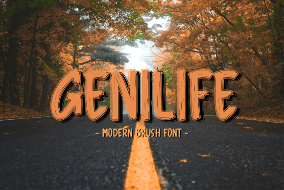 Genilife: A Modern Handwritten Display Font for Editorial Design