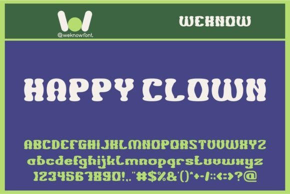 Happy Clown: The Playful Display Typeface for Creative Makers