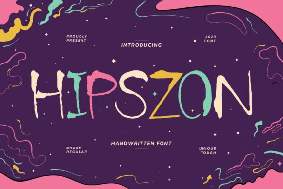 Hipszon: A Playful Display Font for Kids Branding