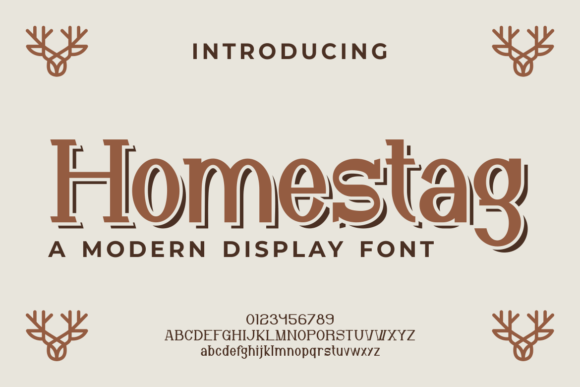 Homestag: A Modern Display Font with Authentic Character