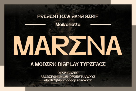 Marena: A Modern Display Typeface for Bold Digital Branding