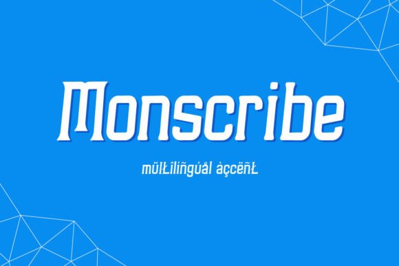 Monscribe: The Futuristic Display Font for Modern Crafters