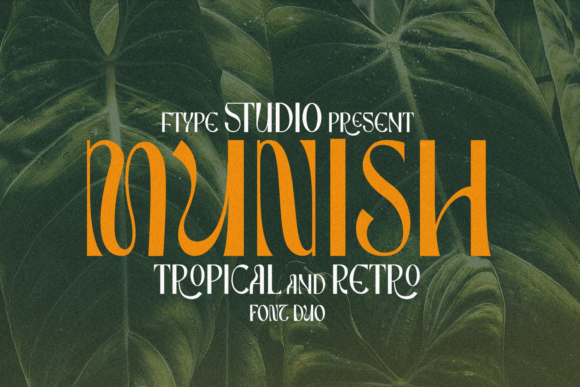 Munish: A Playful and Nostalgic Font for Handmade Brands