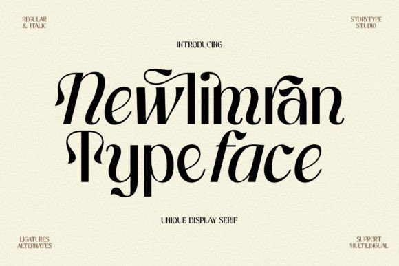Newlimran: The Modern Display Typeface for Luxury Crafts
