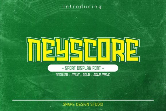 Neyscore: The Bold Sport Font for High-Impact Campaigns
