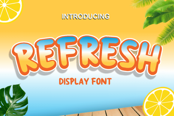 Refresh: A Brave Display Font for Creative Crafters