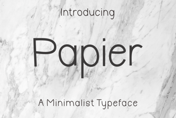 Review: The Papier Font for Modern Display Projects