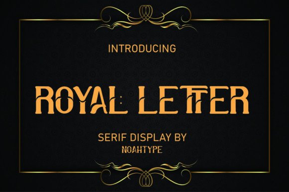 Royal Letter: The Elegant Serif Display Font for Premium Crafts