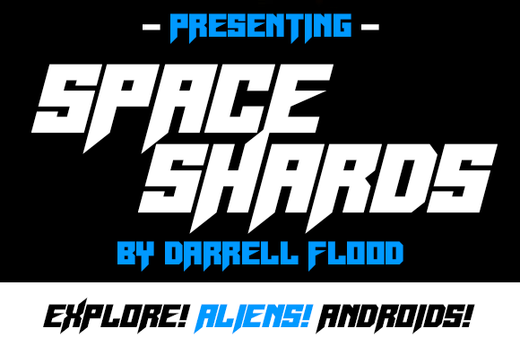 Space Shards: A Razor-Sharp Display Typeface for Makers