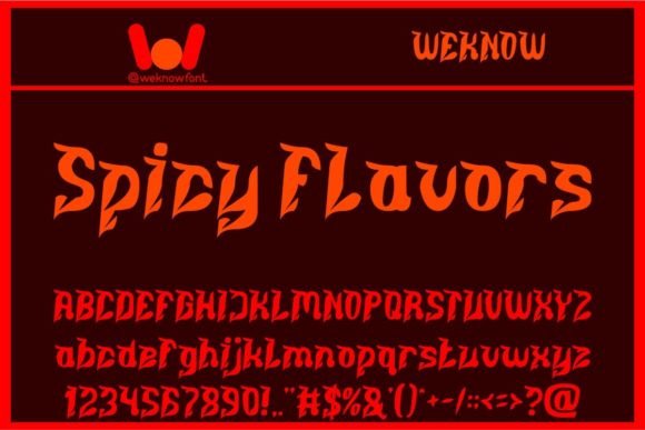 Spicy Flavors: The Display Typeface for Bold Campaigns