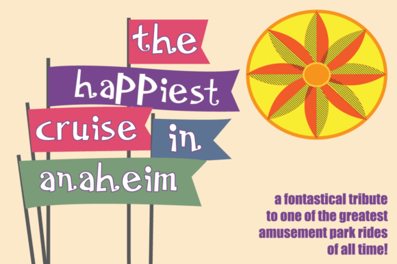 The Happiest Cruise in Anaheim Hollow: A Fun Display Typeface for Brands