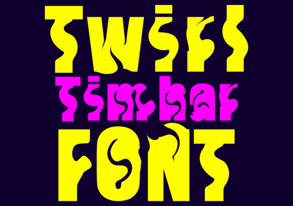 Twirl Timhar: The Whimsical Display Font for Polished Branding