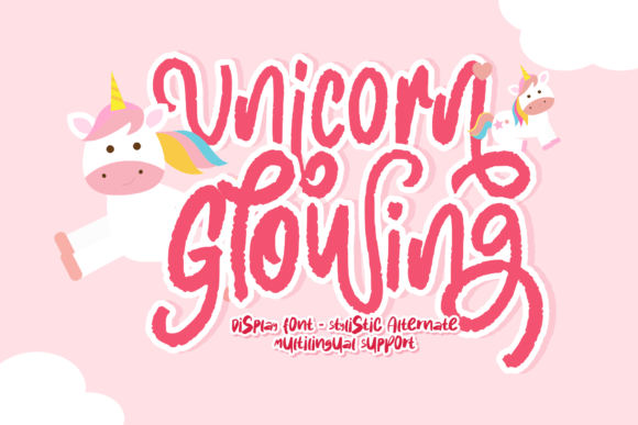Unicorn Glowing: A Shining Display Font for Happy Branding