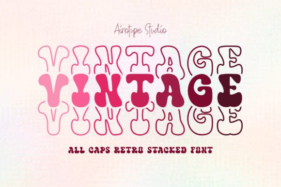 Vintage Stacked: The Premium Display Typeface for Bold Campaigns