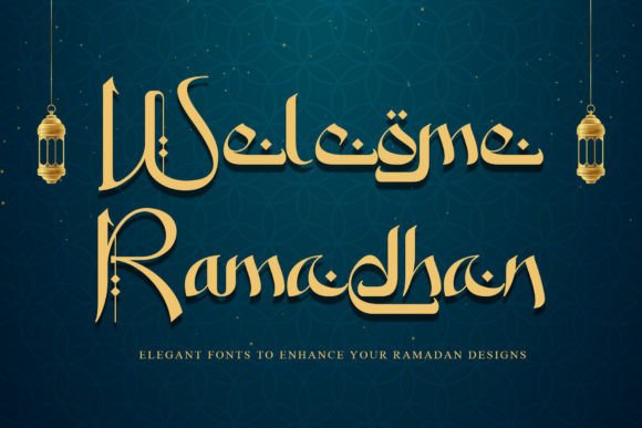Welcome Ramadhan: A Premium Arabic-Styled Display Typeface for Brand Identity